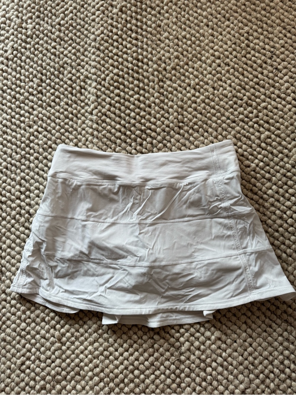 lululemon athletica white women’s skort with built-in shorts